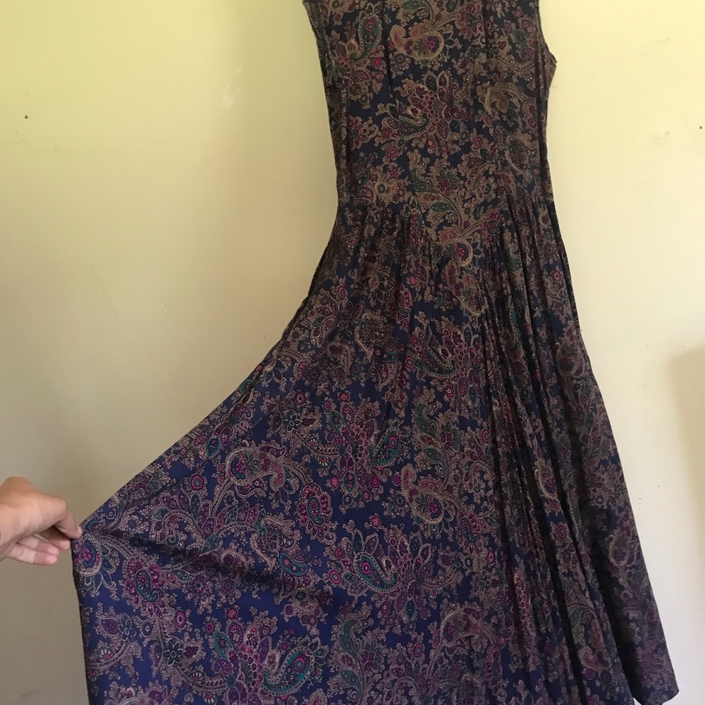 Long Paisley mid dress